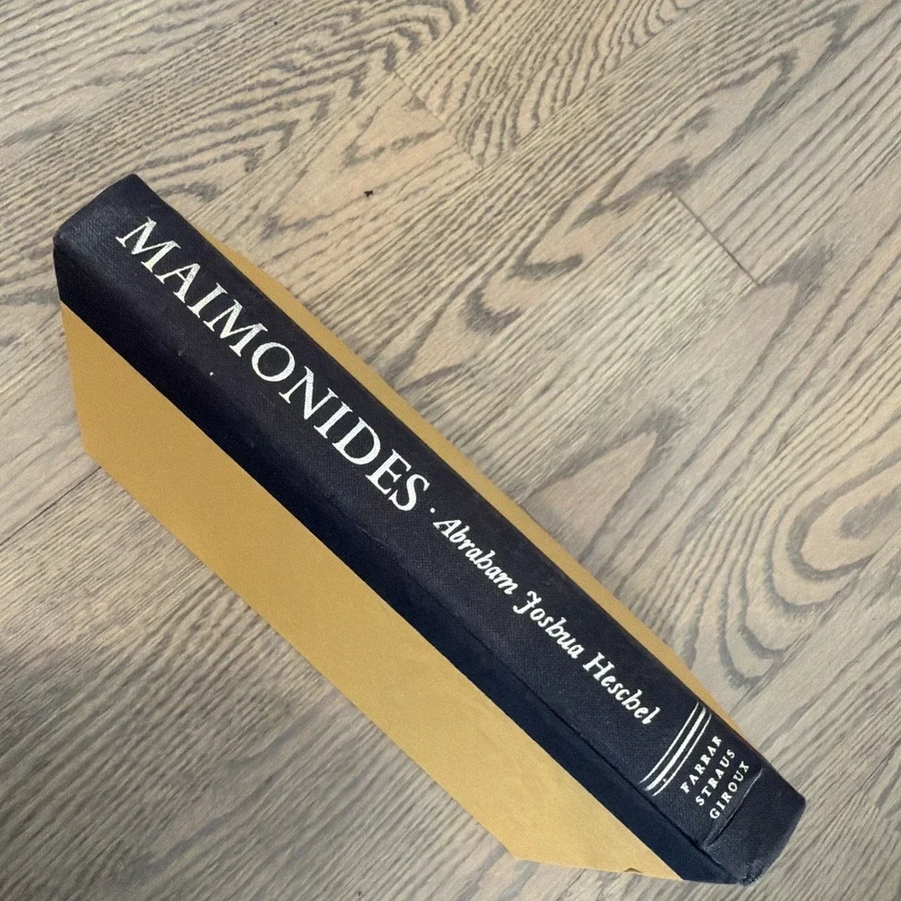 Maimonides:‎ A Biography by Heschel, Abraham Joshua 1st Edition 1st Printing